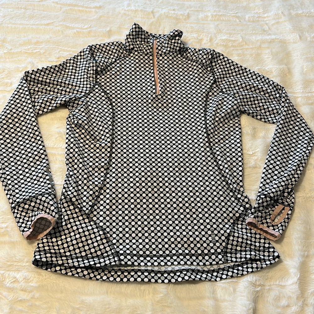 Lands End athletic 1/2 zip Small